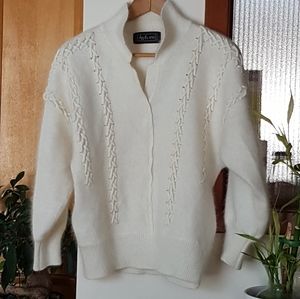 JB & co 70% Angora Dolman Sleeve Sweater in Ivory